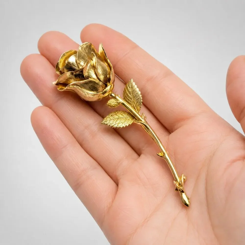 Rose Brooch Pin 2.5